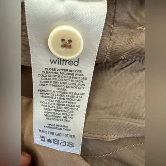 Wilfred Aritzia Women’s Tan Crepette Trousers Size 8 - Picture 5 of 8